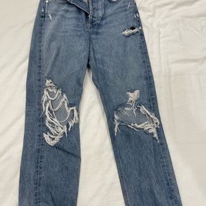 Agolde high rise distressed jeans